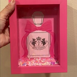 Juicy Couture Pink Perfume Bottle Art Decor